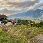 Alpine In Swiss Village Of Torgon