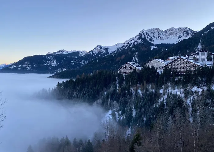 Alpine In Swiss Village Of